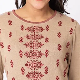 KEIKO Ethnic Motifs Woven Design Acrylic Kurta image 2