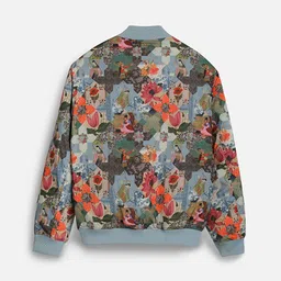 Snitch Men Reversible Bomber with Patchwork Jacket image 5