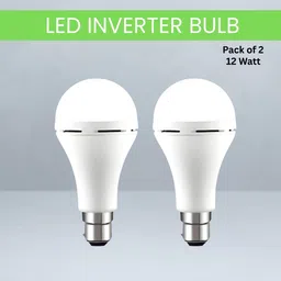 yaroh 12W Emergency Inverter LED Bulb & Rechargeable Emergency Led Bulb For HomeWU124 4 hrs Bulb Emergency Light image 1