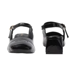 Retro Walk Block Pumps with Buckles image 3