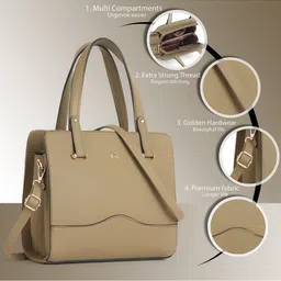 Martucci Structured Shoulder Bag with Applique image 2