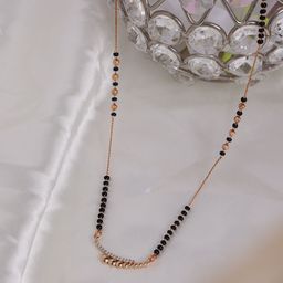 PANASH Gold-Plated Artificial Stones and Beads Mangalsutra-picture-43