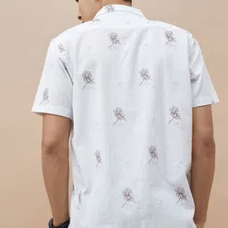 CODE by Lifestyle Men Floral Printed Cuban Collar Cotton Casual Shirt image 5
