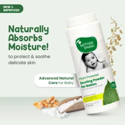 Mother Sparsh Talc-Free Natural Dusting Powder For Babies With Corn Starch & Oat Powder image 2