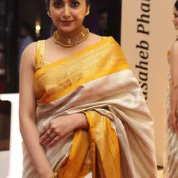 Aaishvyapparels Striped Zari Saree With Blouse Piece image 3