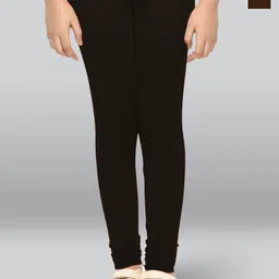 LYRA Girls Pack Of 2 Cotton Ankle-Length Leggings-picture-39
