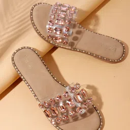 ROSE ITALIA Women Ethnic Embellished Open Toe Flats-picture-28