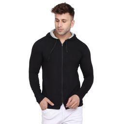 BEYOU FASHION Men Solid Hooded Slim Fit T-shirt-picture-5