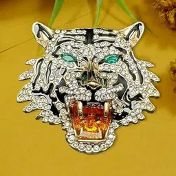 ADORN Multicoloured Plated Alloy Brooch image 2