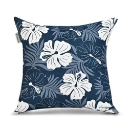 ANWYN Blue & White Set of 5 Floral Square Cushion Covers image 2