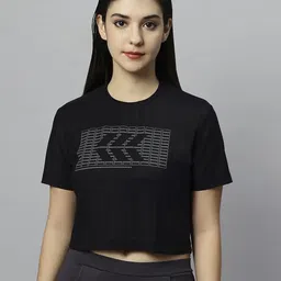 laasa  sports LAASA SPORTS Print Crop Top-picture-32