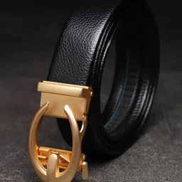 Kastner Men Black Textured Belt image 5