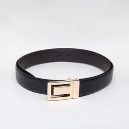Kastner Men Black & Brown Artificial Leather Reversible Formal Belt image 3