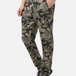 Ajile by Pantaloons Men Camouflage Printed Slim-Fit Track Pants image 2