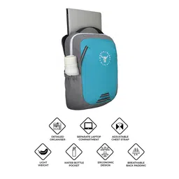 URBAN TRIBE Colourblocked Non-Padded Backpack image 2