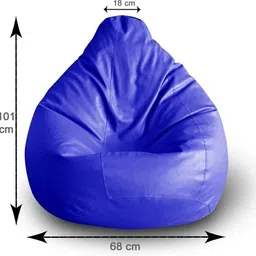 style homez XXL Classic Royal Teardrop Bean BagWith Bean Filling image 5
