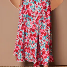 LookShine Women Floral Printed Relaxed Flared Wrinkle Free Trousers image 5