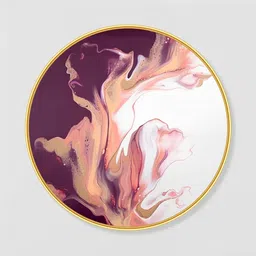 Livin'luxe Purple MDF Other Wall Paintings image 4