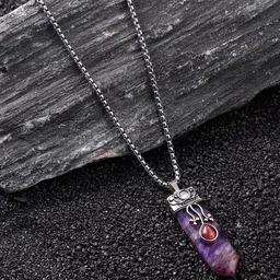 French Accent Silver-Plated Pendant With Chain-picture-24