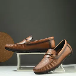 Valentino Men Premium Leather Formal Loafers-image-28