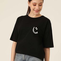Stylecast X Kotty Women Printed Drop-Shoulder Sleeves T-shirt-picture-37