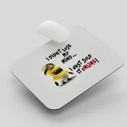 Ghuchadu Minions Mouse Pad For Computer / Laptop Non Slip Base Dual Sided Mousepad image 2