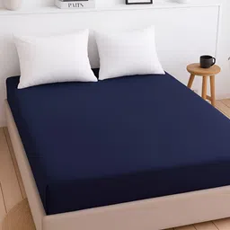 HOME PLUS STUDIOS Navy Blue Terry Water Resistant Mattress Protector-image-47