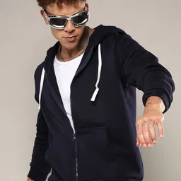 Campus Sutra Men Cotton Hooded Sweatshirt-image-36