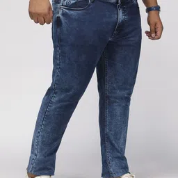 Big Hello - The Plus Life Men Regular Fit Mid-Rise Light Fade Jeans-picture-28