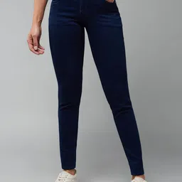 DOLCE CRUDO Women Skinny Fit Stretchable Jeans-image-9