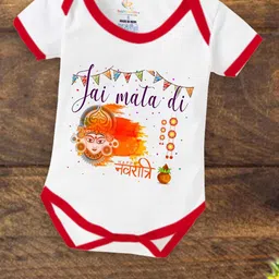 Babywish Navratri Special Printed Pure Cotton Bodysuit-picture-12