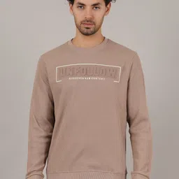 Davno Striped Round Neck Long Sleeves Pullover Sweatshirt-picture-10