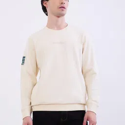 SPYKAR Men White Cotton Pullover Sweatshirts-image-15