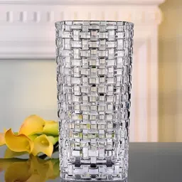 Nachtmann Bossanova Crystal Transparent Textured Glass Flower Vase-picture-10