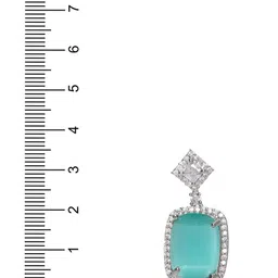 TRINK Rhodium-Plated American Diamond Studded Jewellery Set image 4