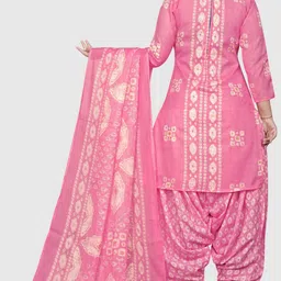 merira Unstitched Cotton Blend Salwar Suit Material Printed image 2
