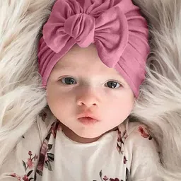 The Little Lookers Kids Cotton Bow Knot Cap Beanie-picture-22