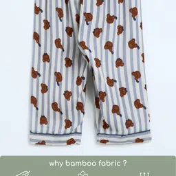 cocoon care Unisex Kids The Boo Boo Club Muslin Printed Night suit image 3