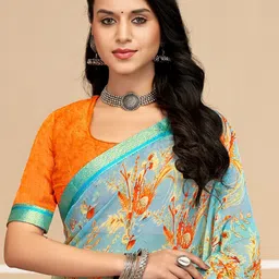 DIVASTRI Floral Designer Saree image 2