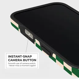 PEEPERLY Unisex iPhone 14 Pro Geometric Ivy League Crystal Impact Resistant Back Case image 2