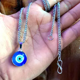 m a enterprises Bad Eye Protector Evil Eye Pendant With Metal Chain and Ball Chai For Boys Men. Bronze, Alloy, Stainless Steel Pendant Set-picture-23