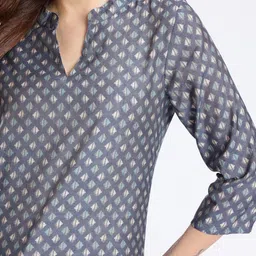 Anouk Rustic Geometric Printed Kurti image 3