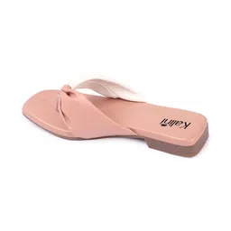 KALINI Women Colourblocked Open Toe Flats image 3