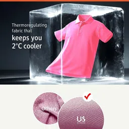 UNIQSOME Men Polo Collar T-shirt image 2