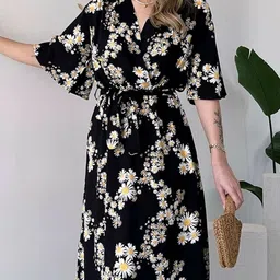 CORSICA Floral Print Midi Dress image 2