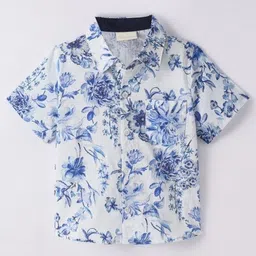 DUTT CREATION Boys Classic Floral Printed Formal Shirt image 4