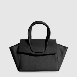 HAUTE SAUCE by Campus Sutra Textured Structured Handheld Bag image 4