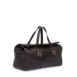 tohl Men Brown Leather Duffel Bag image 4