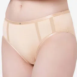 Soie Women Nude High Waist Full Coverage Brief image 5