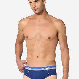 VStar Pack Of 2 Pure Cotton Basic Briefs CAVIN NEO-2PCS-ESTATE_BLUE image 4